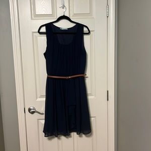 Maurice’s navy blue dress with belt